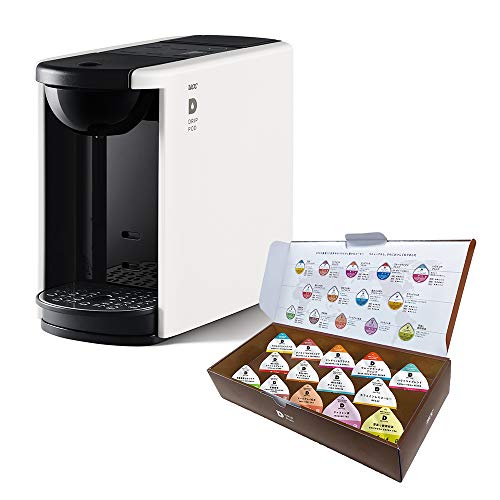 UCC ドリップポッド 一杯抽出 コーヒーマシン カプセル式 DP3 ホワイト + UCC ドリップポッド お試しカプセル14個 ポッド・カプセル