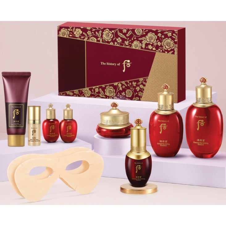 津率享(ジンユルヒャン) 津率(ジンユル) 4種企画セット／化粧水＋乳液＋エッセンス＋クリーム+サンプル5点付き