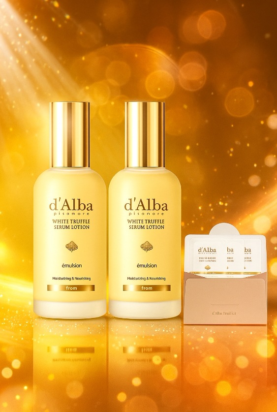 【1+1 SET/正規品】ホワイトトリュフモイスチャライジングセラムローション, 100ml, 2個