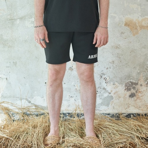 [送料無料]スミスアもーアーミープリントショーツブラック