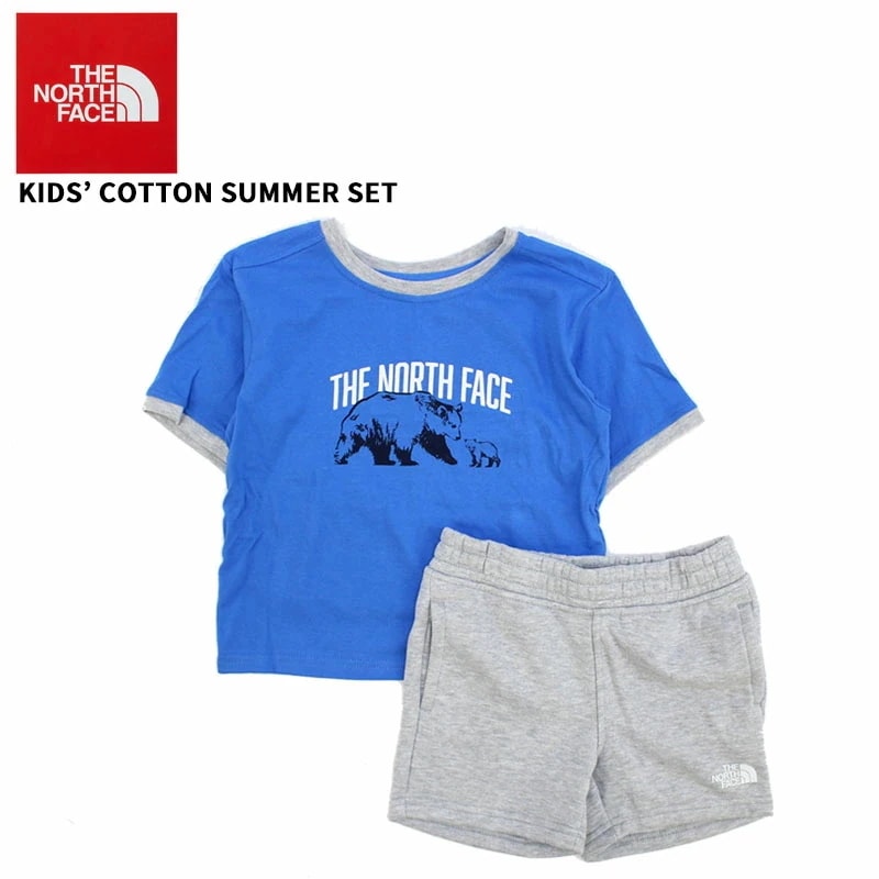 ザ・ノース フェイス キッズ 半袖Tシャツ THE NORTH FACE Kids’ Cotton Summer Set トドラー Tシャツ ショートパンツ セットアップ キッズ nf0a7zzm