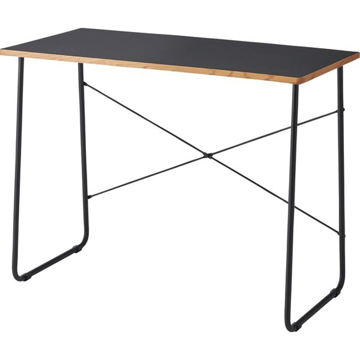 デスク 机 テーブル つくえ シンプル おしゃれ モノトーン すっきり 在宅ワーク 仕事用 作業用 勉強机 白 黒 ホワイト ブラック 幅100cm