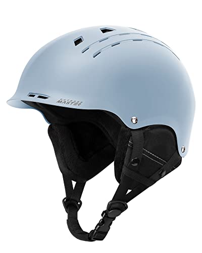 OUTDOORMASTER スキー ヘルメット アジア専用モドル スノーボード ヘルメット バイザー付き スノーヘルメット 通気スイッチ 全方位調整アジャスター 高密度EPS スキー用ヘルメット 3D