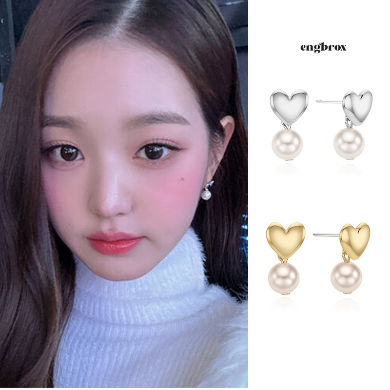 [IVEチャンウォニョン着用] judie heart pearl　earring 5,330円
