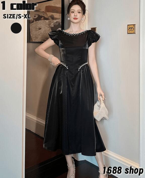 特別価格2025　フレアワンピース ロングワンピース　袖あり　姫系ワンピース　シフォン　ワンピース Aライン ミニ ひざ丈 ミドル丈 エレガント　アシンメトリー 花柄 パーティドレス お嬢様 セクシー