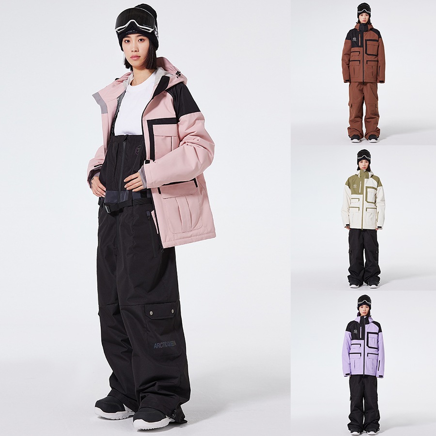 スノーボードウェア 上下セット レディース メンズ スキーウェア スノボウェア ジャケット アウター パーカー ロングパンツ 男女兼用 防水 防寒