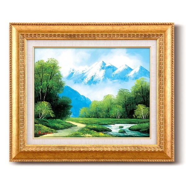 油絵額 フレームセット F6号 工藤昭重 「北アルプス 【公式通販】