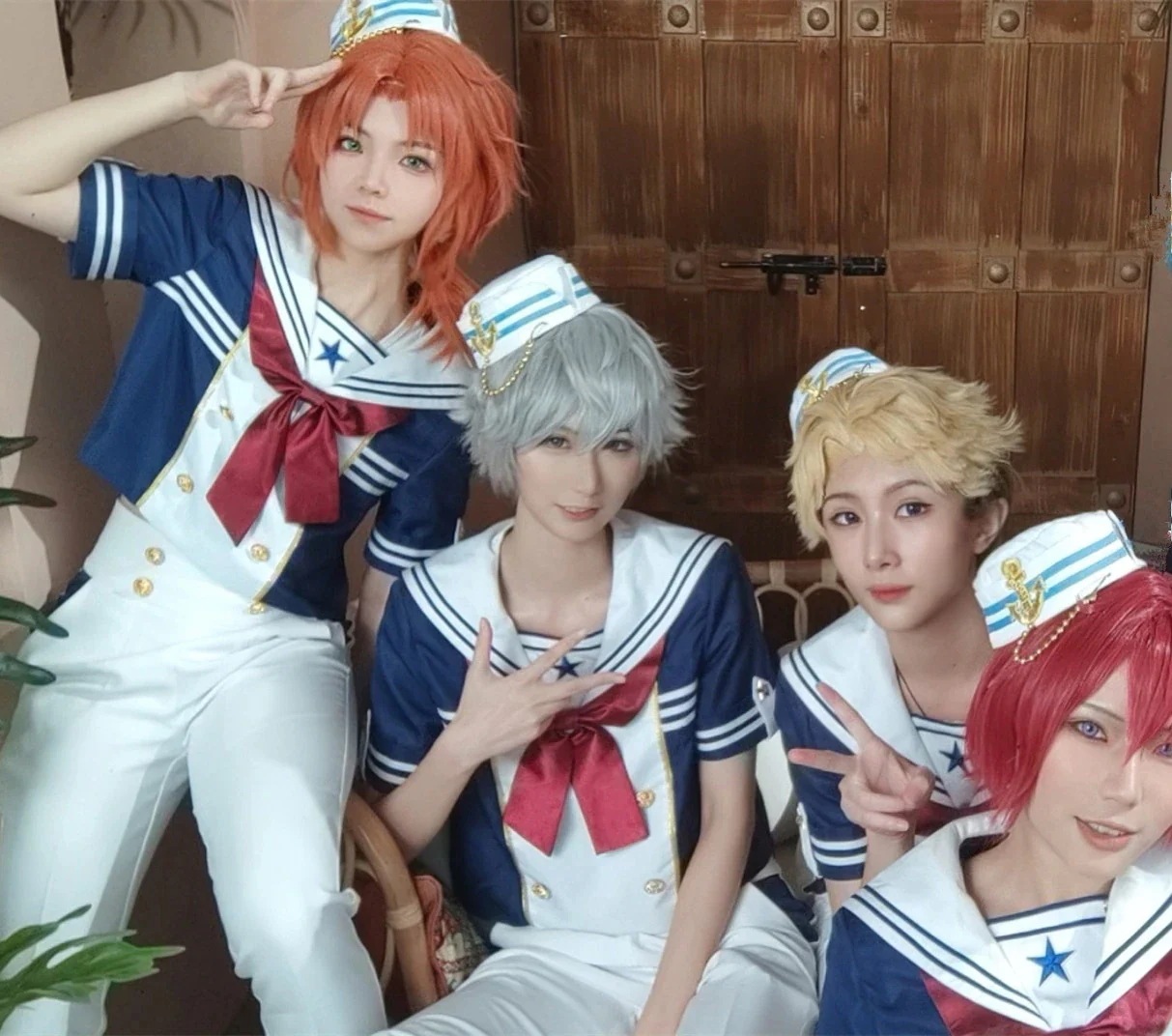 あんさんぶるスターズ ES EVE 全員通用 ルーム制服 朔間凛月 羽風薫 コスプレ衣装 コスチューム期間限定30％