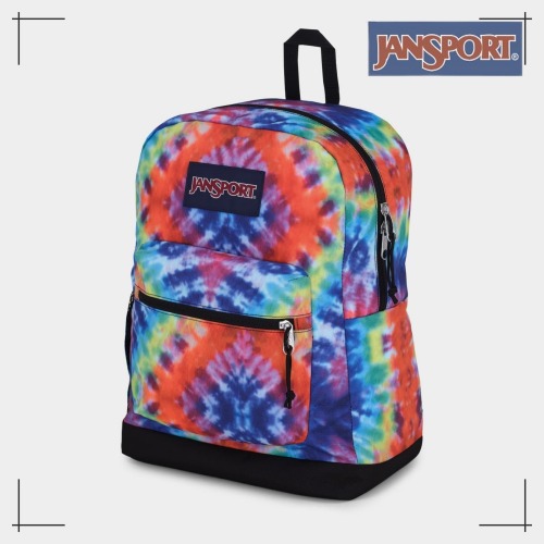 JANSPORT 公式 クロスタウン プラス RED/MULTI HIPPIE DAYS おしゃれ 男女兼用