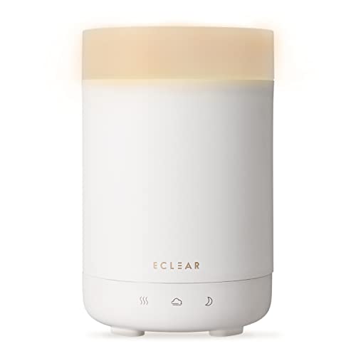 【2022年モデル】エレコム 加湿器 アロマディフューザー 卓上 エクリアミスト AC電源 シルクミスト 抗菌 約150ml 超音波式 連続運転:最大7時間アロマ噴霧:最大22.5時間 銀系無機抗菌剤