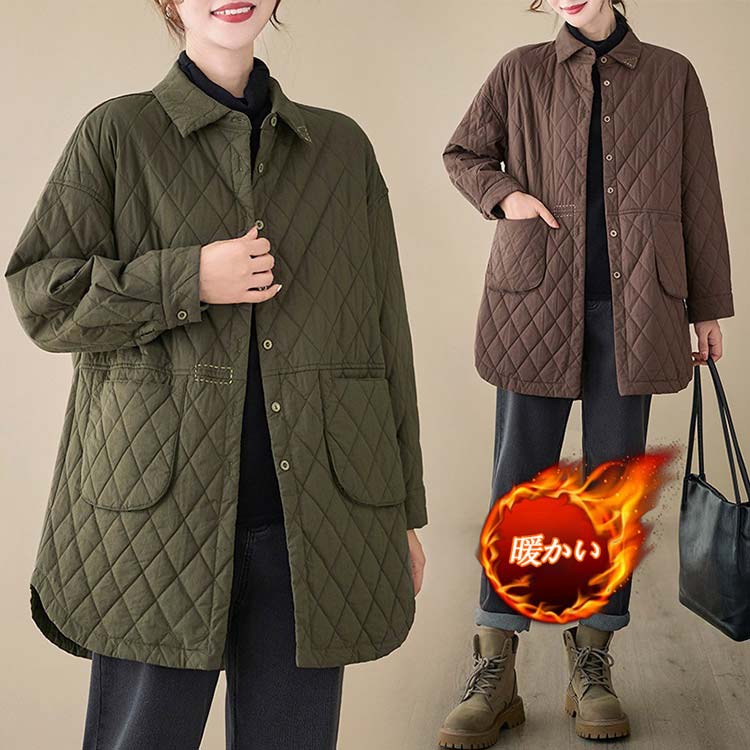 【本日限定】 ロングコート ロング丈アウター アウター レディース 中綿 コート ミリタリーコート ミリタリー ロングコート 大きいサイズ ライト 黒 秋 冬 防寒