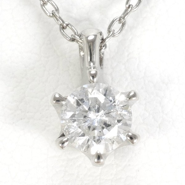 PT900 プラチナ PT850 ネックレス ダイヤ 0.333 鑑定書 ジュエリー 中古