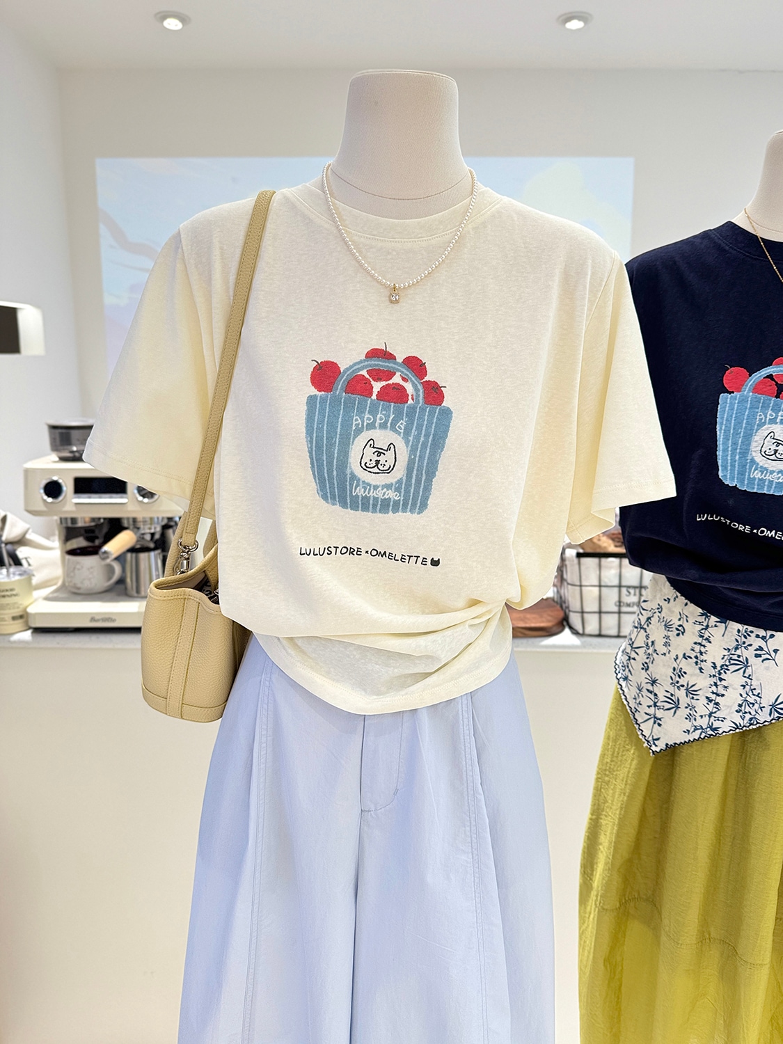 【1点ご購入 で10点プレゼントいたします】純綿フレッシュ減齢韓国系涼しげで快適なベーシック半袖Tシャツ女性フルーツバスケット