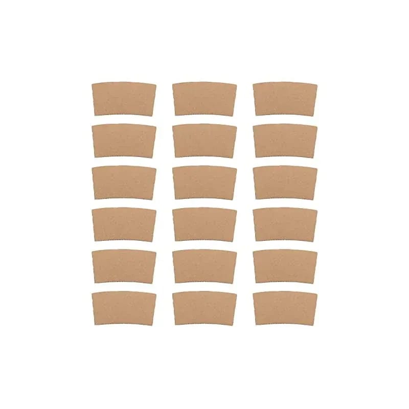 【即納】BESTOYARD 100個ホットカップスリーブクラフト紙コーヒースリーブホットカップジャケットホルダー断熱ドリンクスリーブ