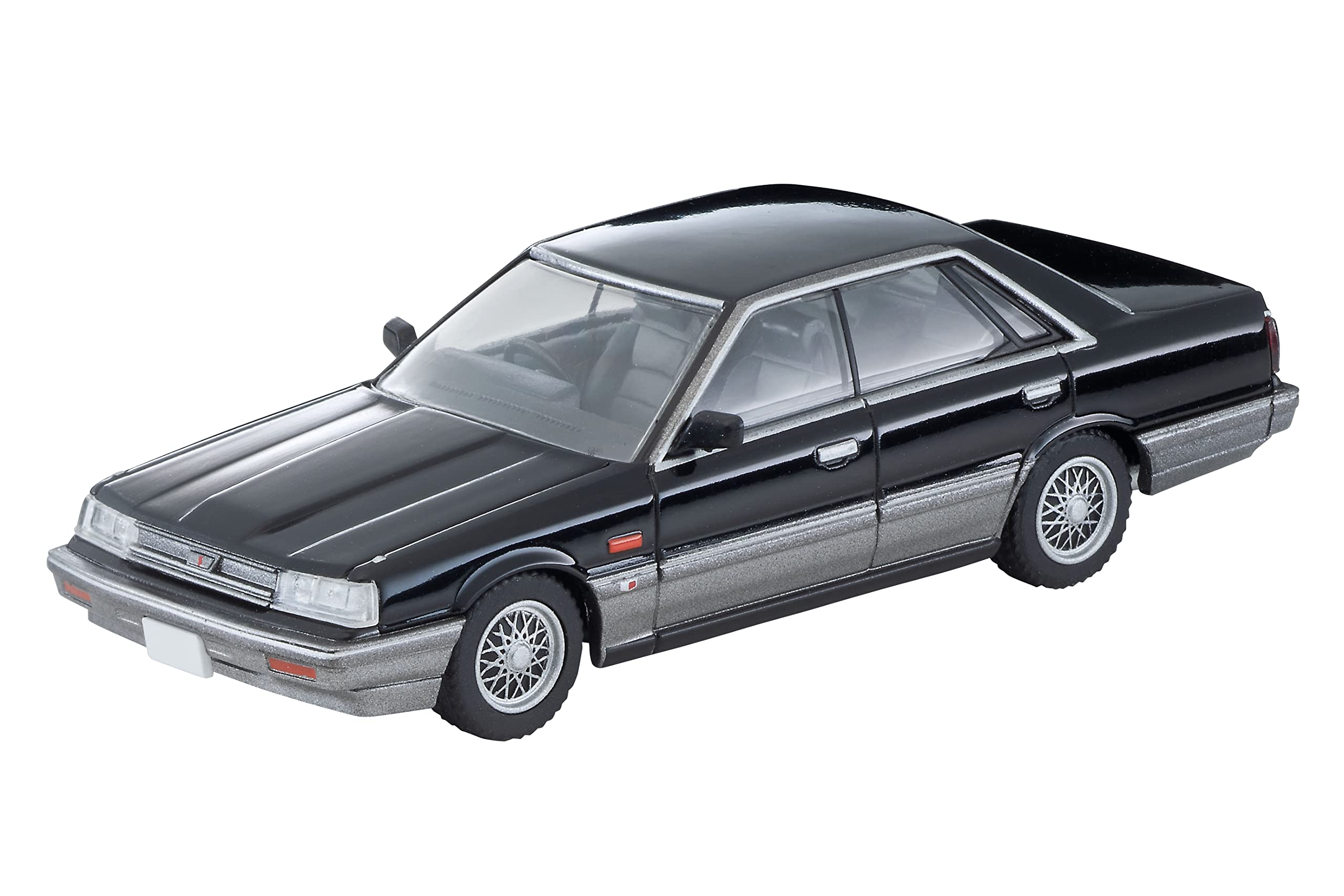 リミテッドヴィンテージ ネオ 1/64 LV-N282b 日産スカイライン 4ドアHT GTS ツインカム24V 黒/銀 86年式 完成品