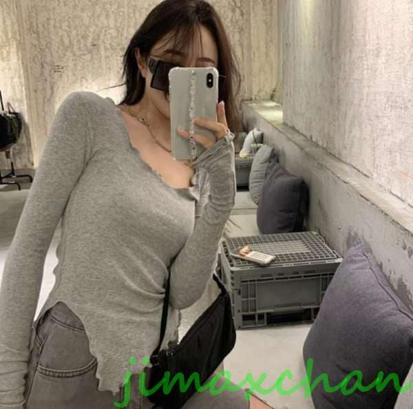 サマー　新デザイン/Ｔシャツ 半袖 長袖　レディースファッション タートル 胸開きタート セクシー Vネック ベアトップ ベアトップ ショット丈 poloネック