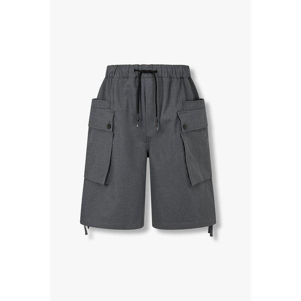 [MEN] ヘリンボーンカーゴハーフパンツ9156231115081