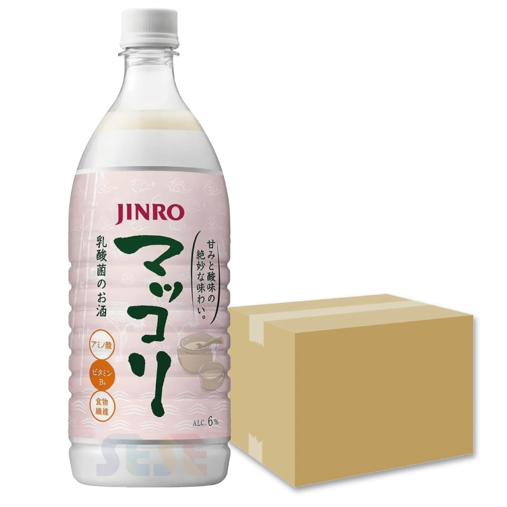JINRO マッコリ 15本セット 1L / 6度 ペット 韓国 お酒 真露 ジンロ