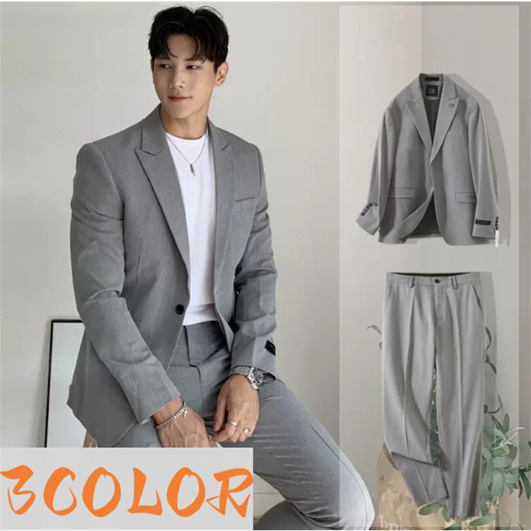 スーツ メンズ カジュアルセットアップ スリム かっこいい 結婚式 パーティー メンズファッション 新作