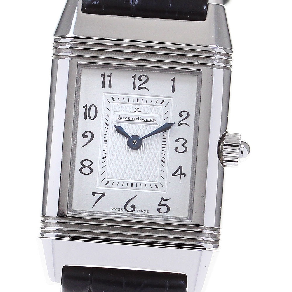ジャガー・ルクルト JAEGER-LECOULTRE 266.8.44/Q2668450 レベルソ デュエット ダイヤベゼル 手巻き レディース 箱付き_837691【中古】