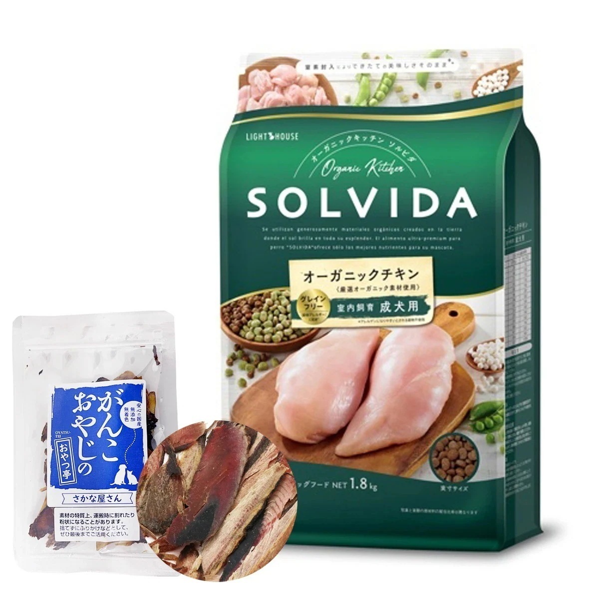 ドッグフード グレインフリー チキン 室内飼育成犬用1.8kg【お試し国産お魚厚削り15g付き】