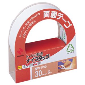 (まとめ) ニチバン ナイスタック 両面テープ カーペット固定用 大巻 30mm×5m NW-F30 1巻 (×20セット)