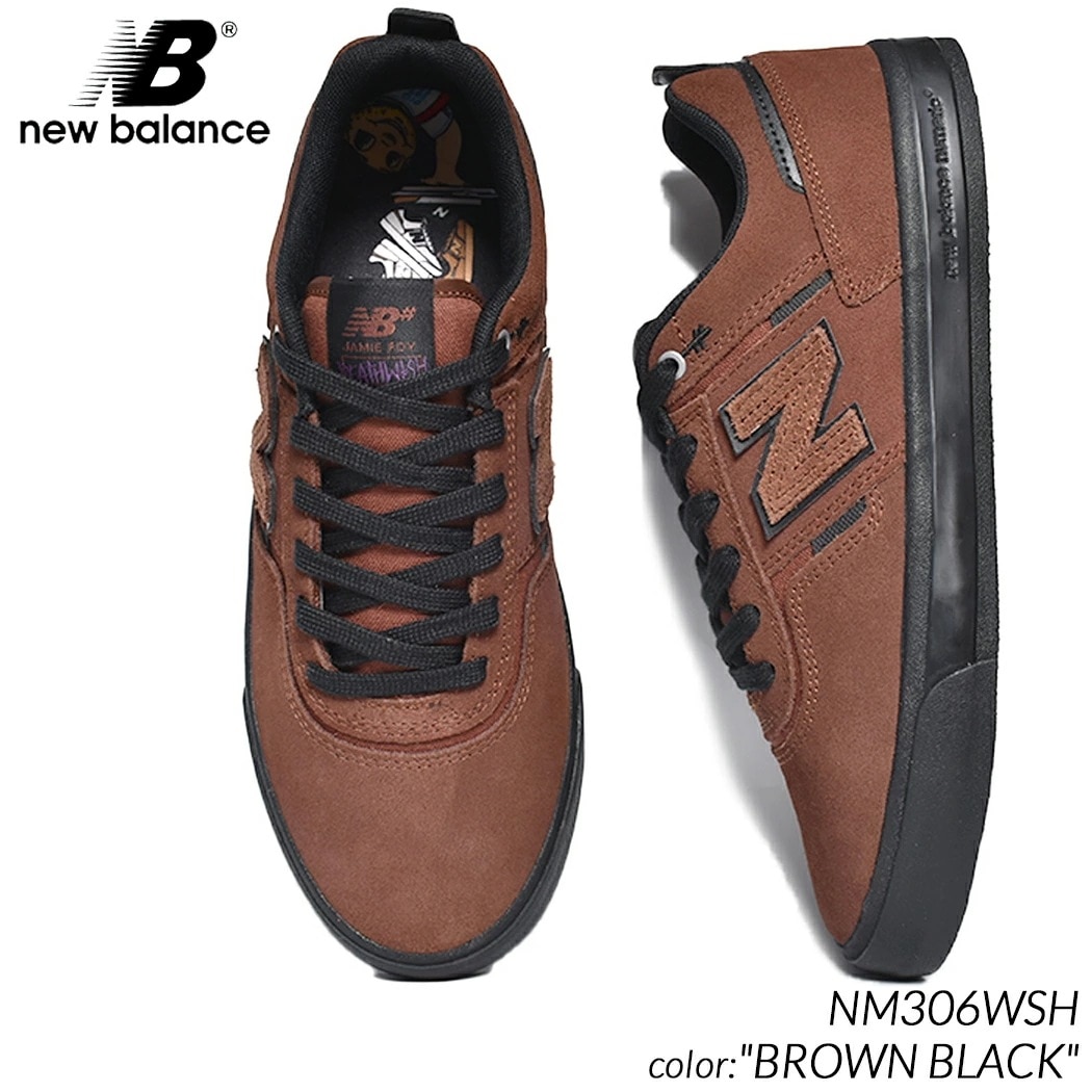 海外限定 NEW BALANCE NUMERIC X Deathwish NM306WSH BROWN BLACK ニューバランス ヌメ