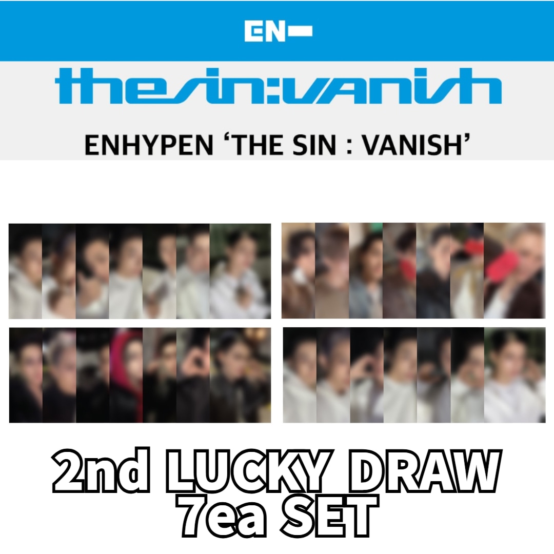 ENHYPEN withmuu LUCKY DRAW 公式 weverse apple MUSIC PLANT 2ND LUCKYDRAW 7点セット THE SIN : VANISH