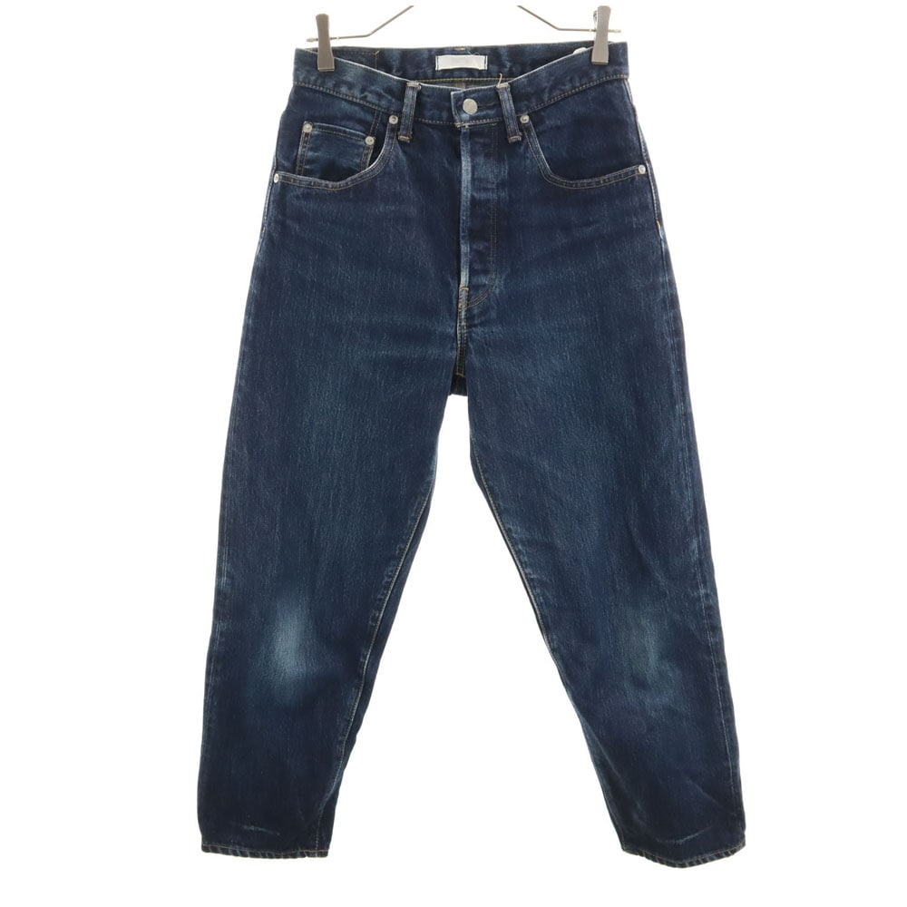 ハツキ テーパードデニムパンツ インディゴブルー HATSKI ジーンズ ボタンフライ メンズ