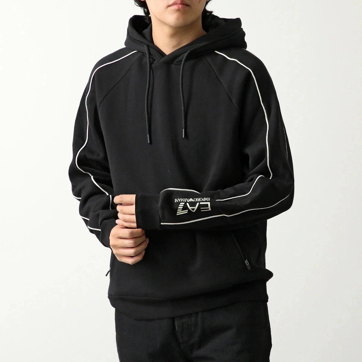 EA7 EMPORIO ARMANI エアセッテ エンポリオアルマーニ パーカー 6DPM21 PJZJZ メンズ プルオーバー スウェット フーディ 裏起毛