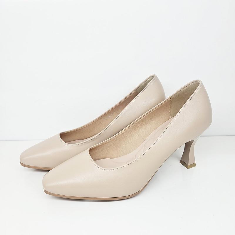 天然牛革レディースパンプス（7CM）LCWD60U613-35_KG