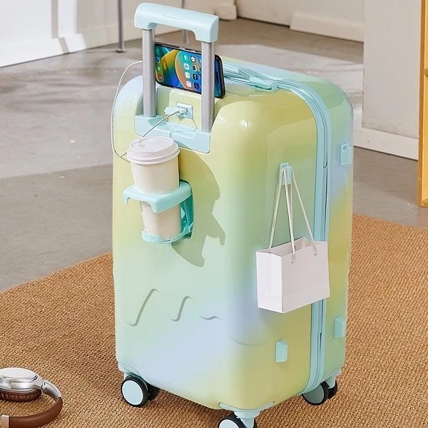 新型スーツケース女性日系アイスクリーム型キャリーケース丈夫実用男子学生大容量パスワード旅行搭乗トランク