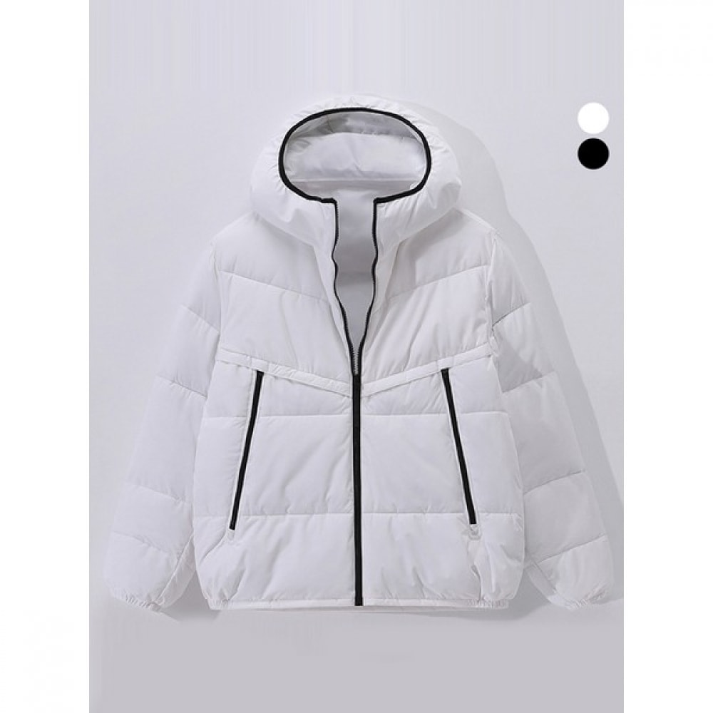 (ジュアンス) V クアルティングユーティリティフード付きパッド入りジャンパー PWPD6736