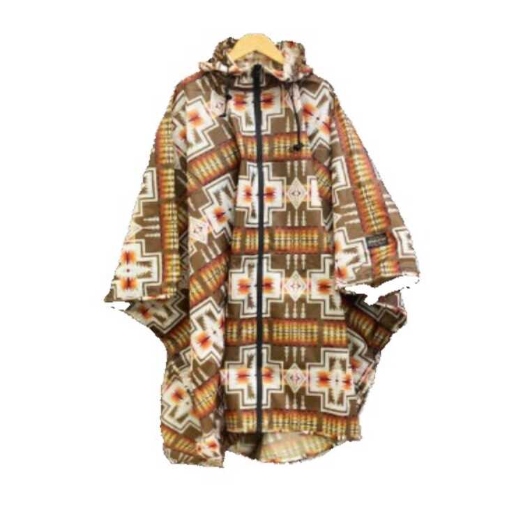 レインポンチョ Harding カーキ フリー（着丈105cm） #PDT-000-231039-KHAKI