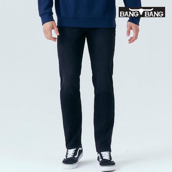 男性リラックスウルトラストレッチバンディングデニム_ブラック