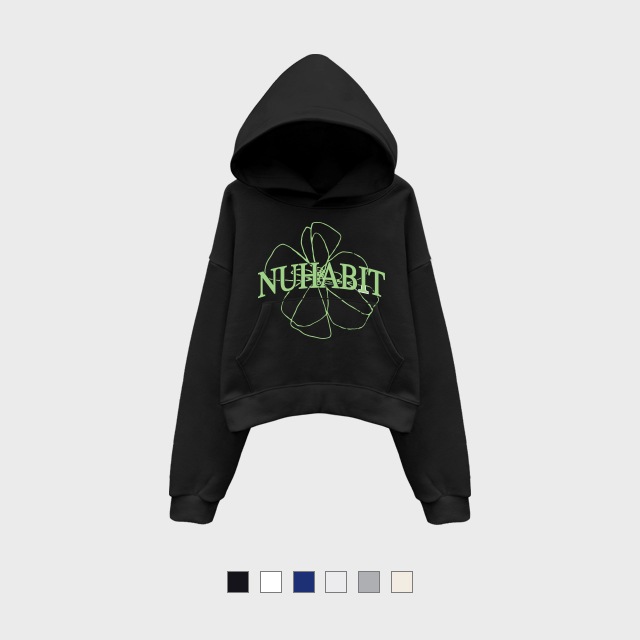 BLOSS NH CROP 起毛 フード Tシャツ HOODIE (SCH4-5NH1339)