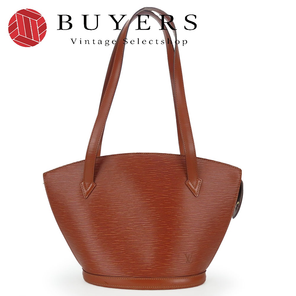 中古 トートバッグ サンジャックショッピング M52333 エピレザー ケニアブラウン ゴールド金具 肩掛け カジュアル おしゃれ レディース 女性