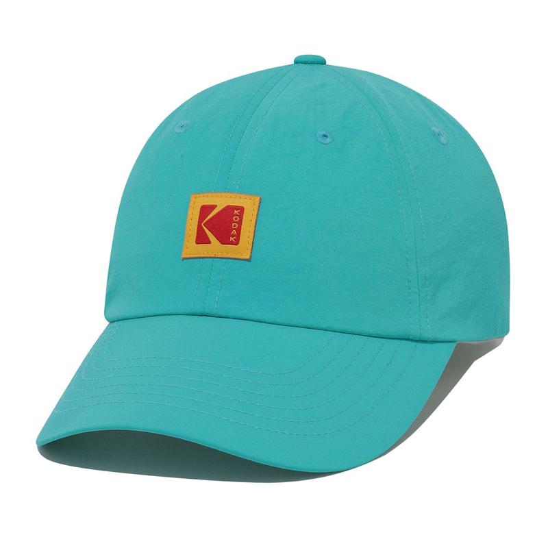 [公式] リラックスフィット スクエアロゴ ナイロンボールキャップ BLUE