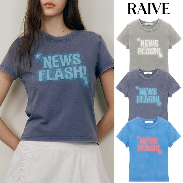 ピッグメント ヴィンテージ ブラー グラフィック 半袖 Tシャツ_3色