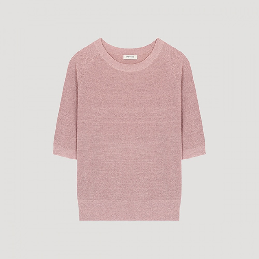 (Shes Miss) グリッターラグランショートスリーブニット_SSKPOO21110_PI 5,700円
