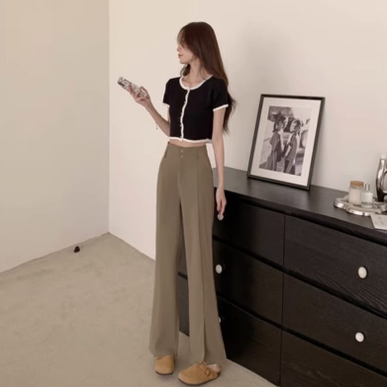 ボトムス パンツ ワイドパンツ かわいい 大人可愛い きれいめ シンプル カジュアル 大人 上品 おしゃれ お洒落 かっこいい レトロ 大人女子 こなれ感 ラフ メンズライク ボーイッシュ