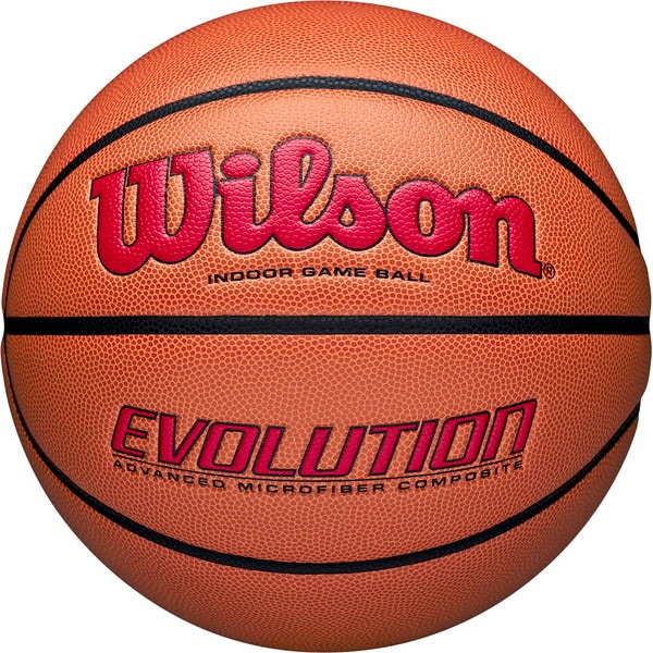 Wilson ウイルソン EVOLUTION ゲームボール オレンジ／スカーレット 6号 バスケットボール 競技ボール6号 0595XB0605