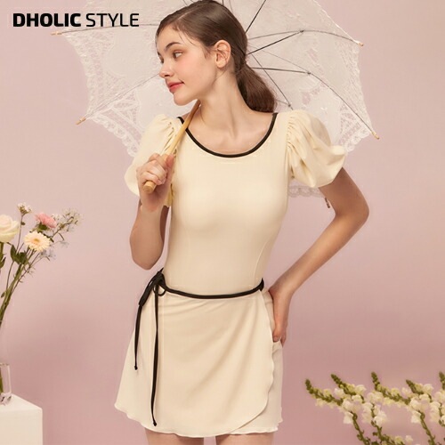 配色スイムラップスカート・p556551