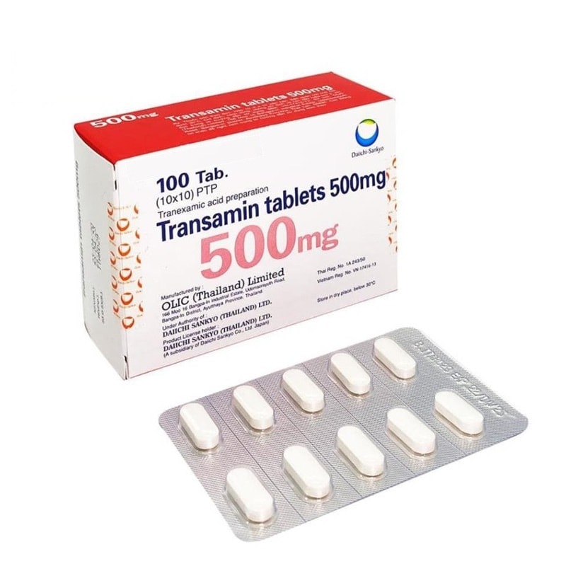 トランサミン 500mg, 100錠 x 1箱 追跡番号付き 5,205円