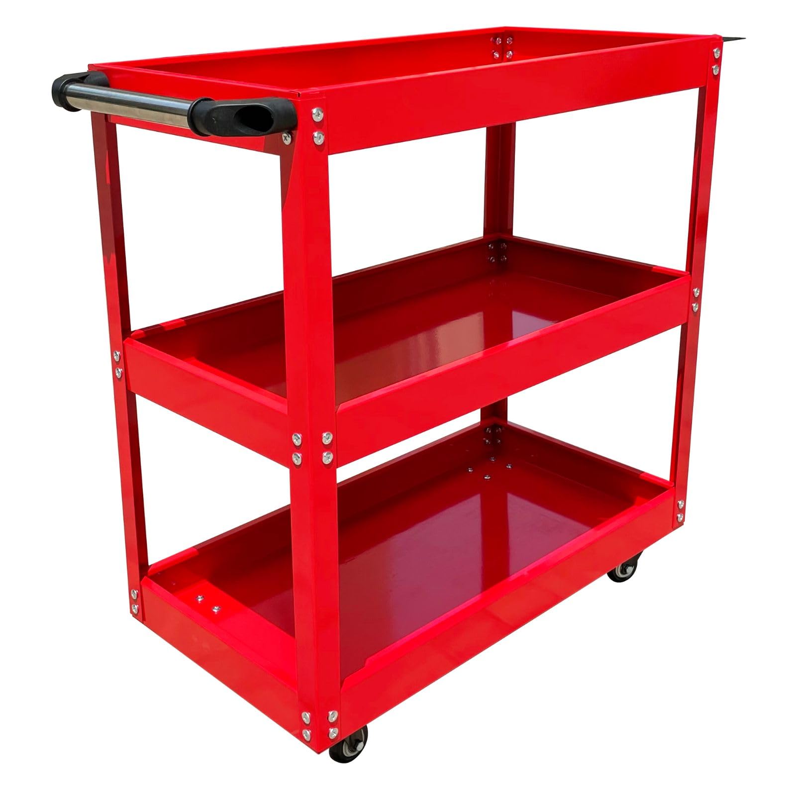 【スマートに移動作業効率UP】 ツールワゴン 3段 ツールカート ツールキャビネット キャスター付き 工具収納 5,056円