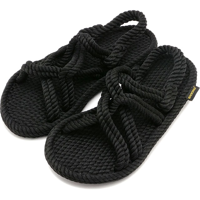 ボホノマド BOHONOMAD ビーガンロープサンダル ボドルム ナロー幅 [BOH00003] BODRUM レディース 靴 サスティナブル フラットサンダル ブラック 正規取扱店