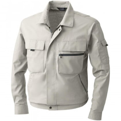 桑和 483 長袖ブルゾン 6Lサイズ アイボリー(5)