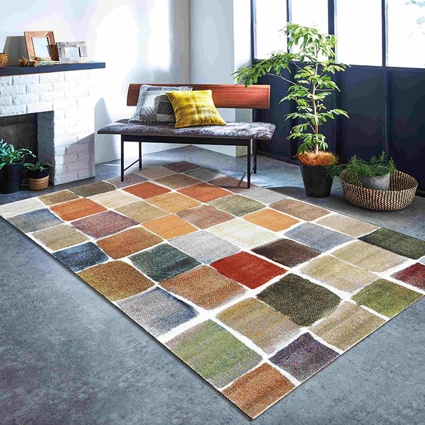 トルコ製 ウィルトン織カーペット『パレット RUG』約200x250cm 33,554円