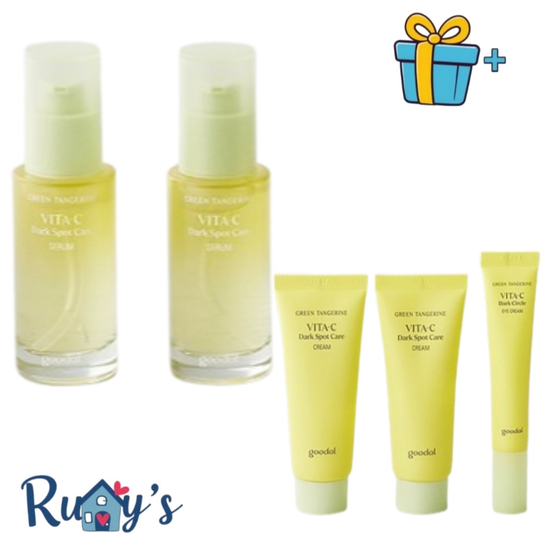 青みかんビタC ジョブティーケア セラム&クリームセット (セラム30ml*2+クリーム40ml*2+アイクリーム15ml)