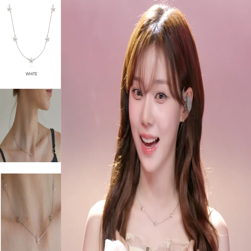 [aespa Winter 着用] Lissome flower necklace White